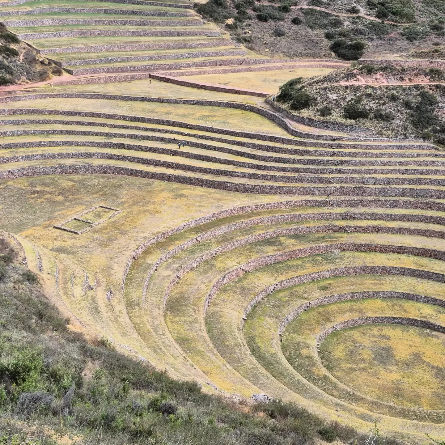 Terraços circulares concêntricos do sítio arqueológico de Moray